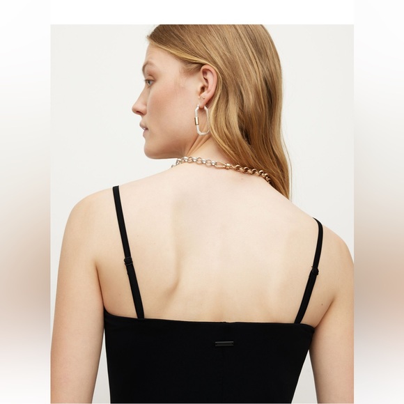 All Saints Charlie Black Midi Dress - Picture 4 of 11